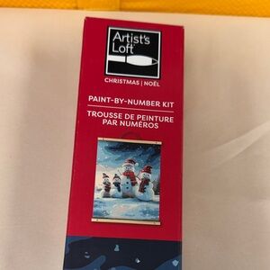 Artist’s Loft Christmas Paint-by-Number Kit Snowman Family 4 snowmen diy art kit